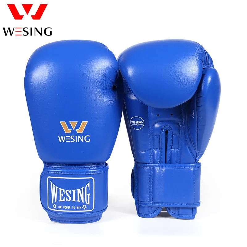 WEXING-Gants de boxe IBA pour adultes et jeunes, compétition internationale, super fibre, thaï, sanda, ensemble d'entraînement