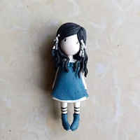 De nombreux types de porte-clés en plastique pour fille, mignon, dessin de fille de londres, cadeau pour nouvelle série 2