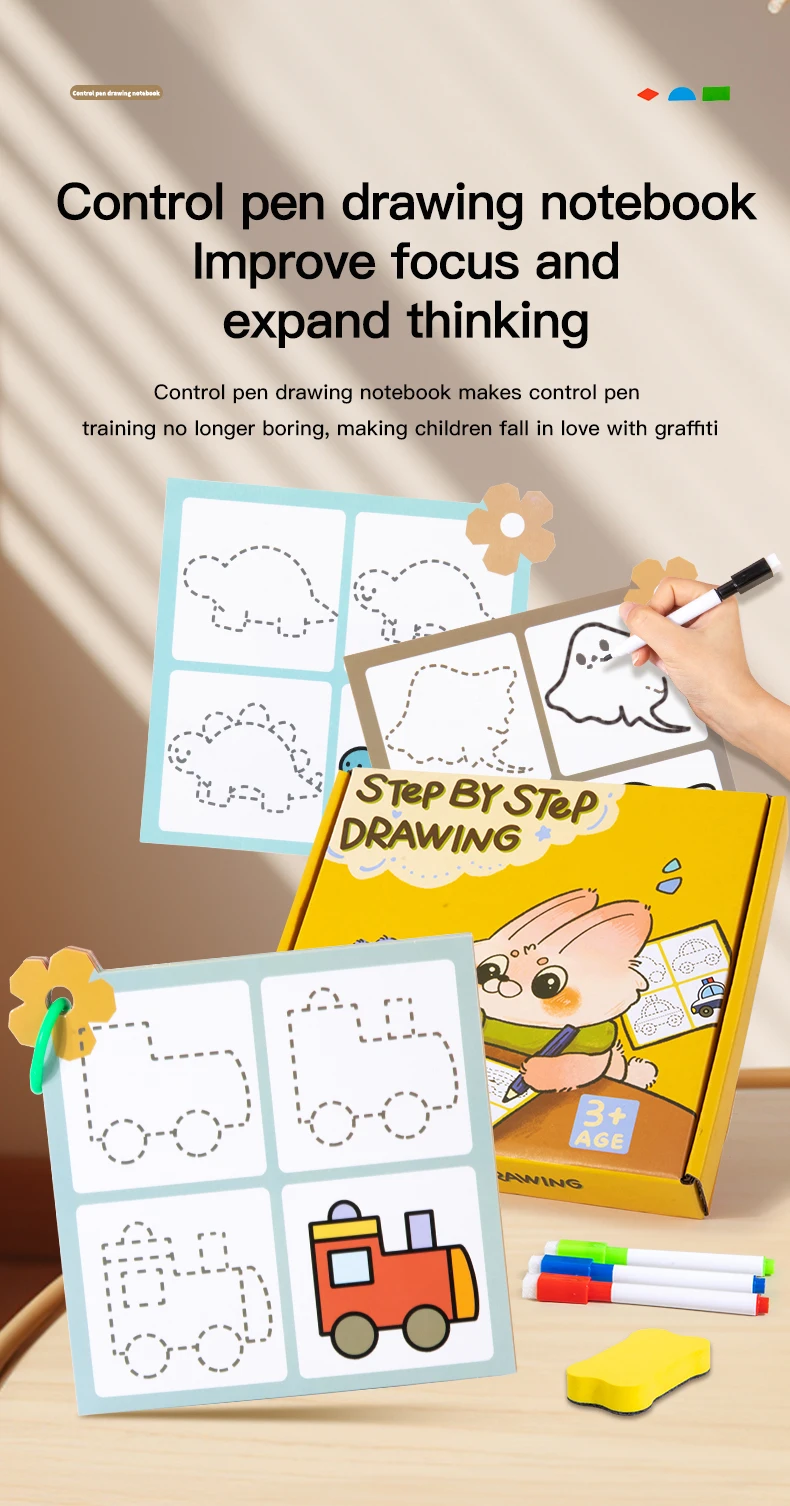 Magical Tracing Workbook Montessori Pen Control Training Book_voghion.com