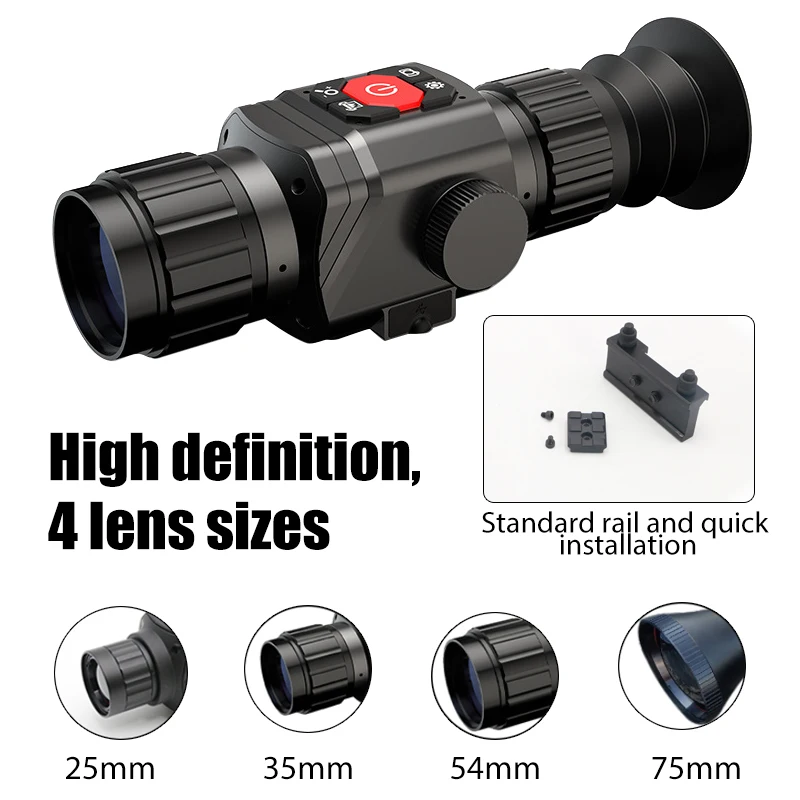 

HTi HT-C8 Thermal Imager Monocular For Hunting Adjustable Focus Infrared Lens Thermal Socpe Night Sight Outdoor Adventure