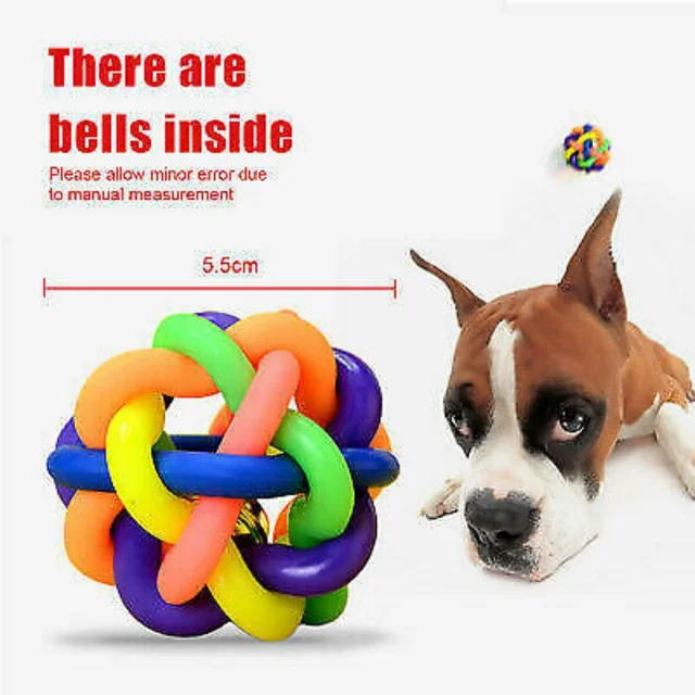 15X Tough Dog Toys Bundle Chew Rope Knot Ball Squeakers Pet Puppy Teething UK 5