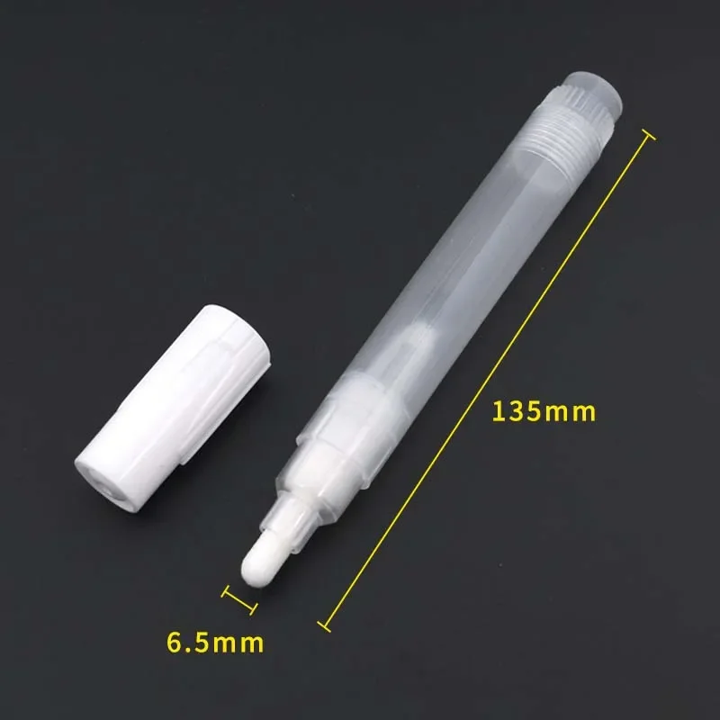 Creative Plastic Empty Pen Rod 3mm 5mm 6.5mm 8mm 10mm Barrels Tube For Graffiti Pens Liquid Chalk Markers Paint Pen Accessories