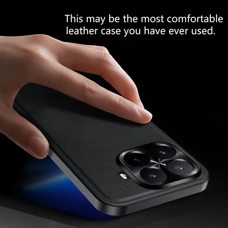 Premium Luxury Leather Anti-Drop Case - Shockproof Bumper Cover