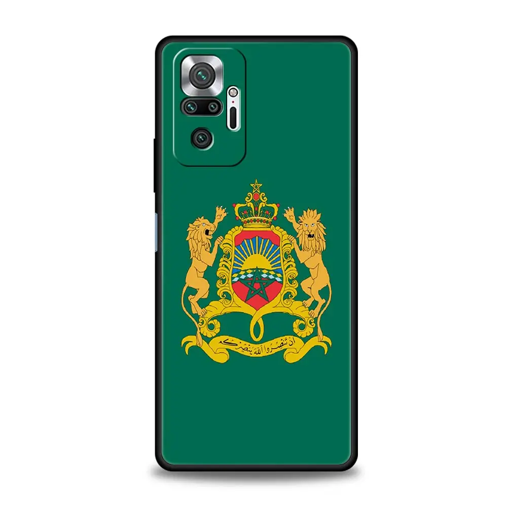 Morocco Flag Passport Design Black Phone Case Cover