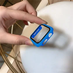 Premium Screen Protector Case with Glass Cover - Apple Watch Accessories - 45mm series 7 8 9 (DiamondU)