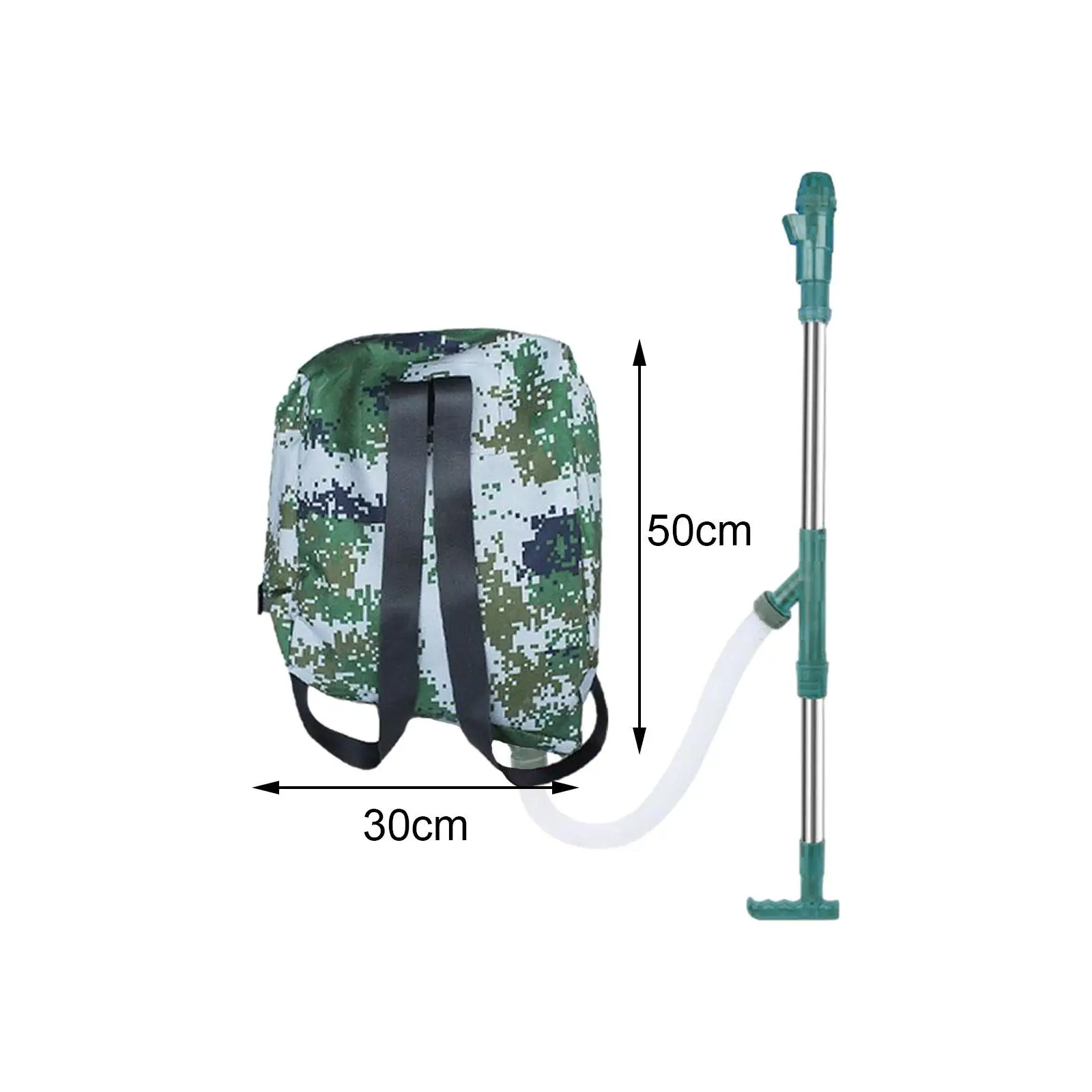 Manual Fertilizer Sprayer Adjustable Shoulder Strap Time Saving Stainless Steel