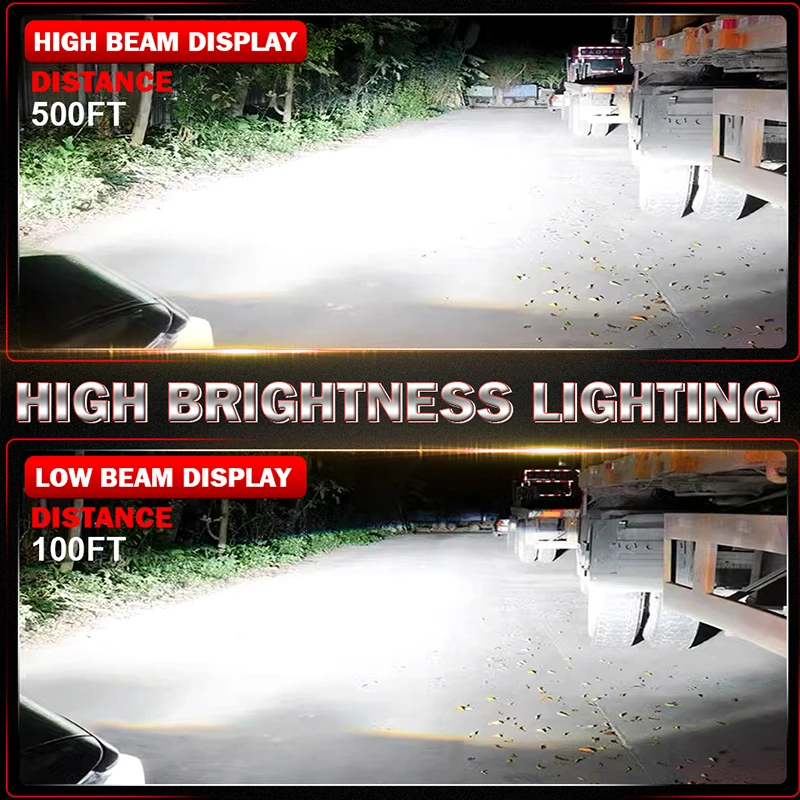 7400W 7900000LM H7 H4 캔버스 자동차 헤드라이트 미니 렌즈 H11 H8 9005 9006 HB3 HB4 LED 프로젝터 전구 6000K 자동차 오토바이 미니 렌즈