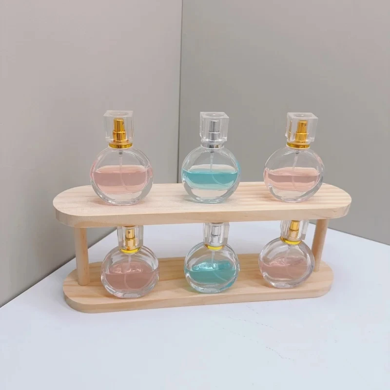3-stufiges Display aus reinem Massivholz, Figuren-Display-Rack, Lagerregal für den Schreibtisch, trendige Figur, Parfüm-Organizer, Puppen-Aufbewahrungsregal – Detail 8