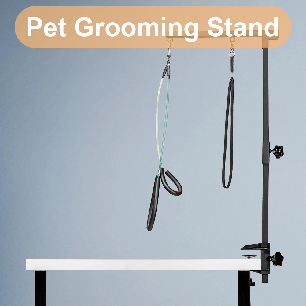 Suspender Grooming Table Arm Support Height Adjustable Dog Shower Stand Stainless Steel Telescopic Pet Grooming Stand with Sling