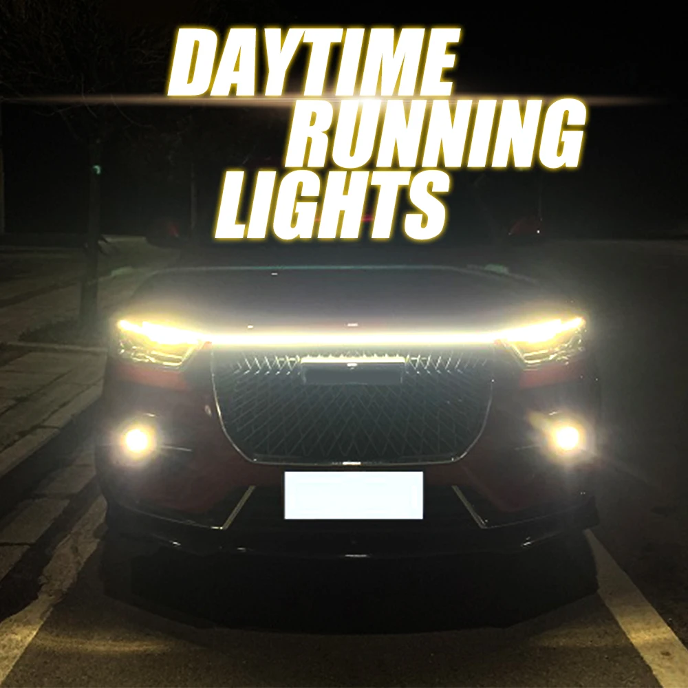 OKEEN LED Car Light Strip For Hood DRL Auto Flexible led Headlight