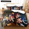 3D Print Anime Fairy Tail Logo Natsu Bedding Set Boys Girls Twin Queen Size Duvet Cover Pillowcase Bed Kids Adult Home Textiles 1