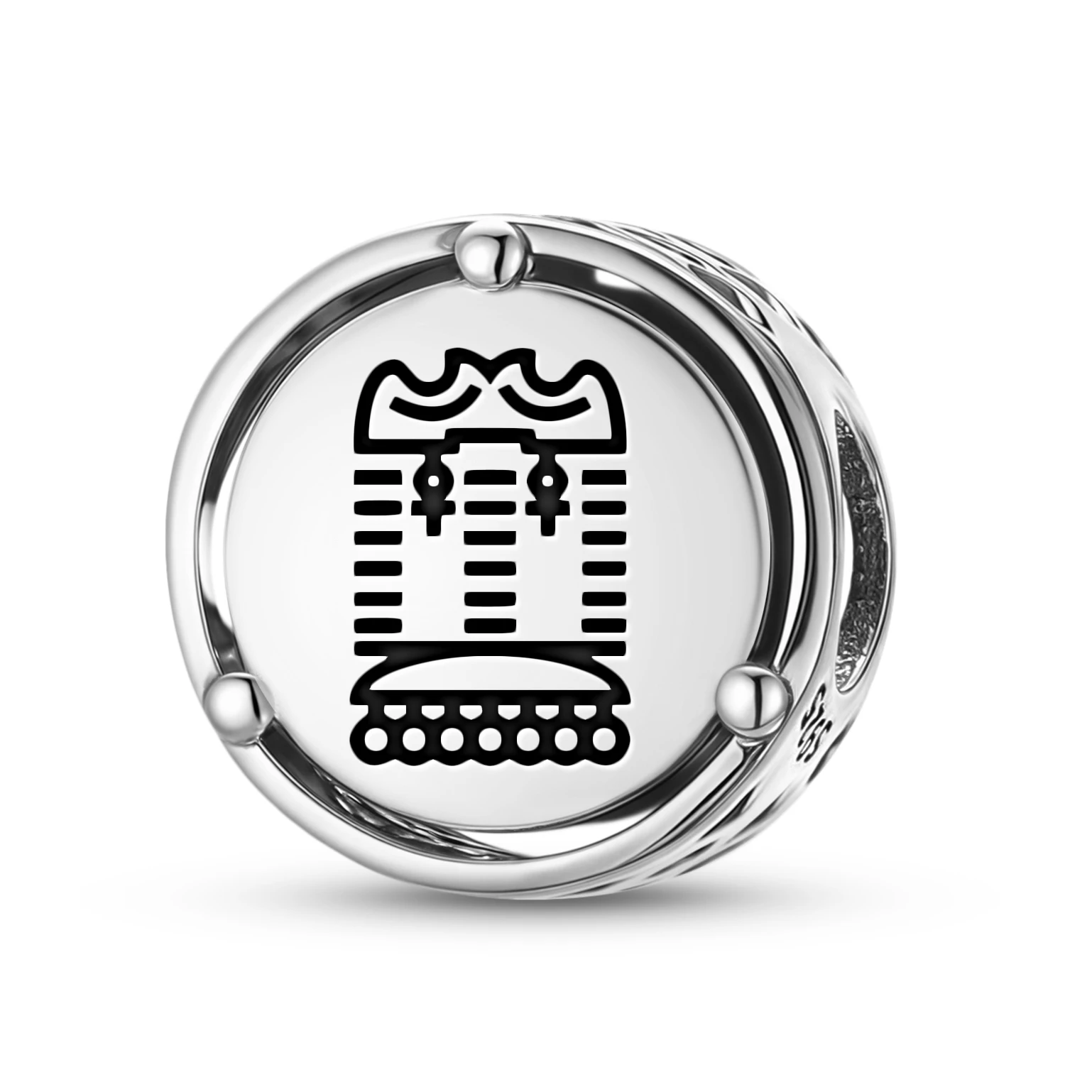 Mapuche Trapelacucha-Charm aus 925er-Sterlingsilber mit Symbol, passend für Original-Armbänder, DIY-Schmuck, Zubehör, Familienperle