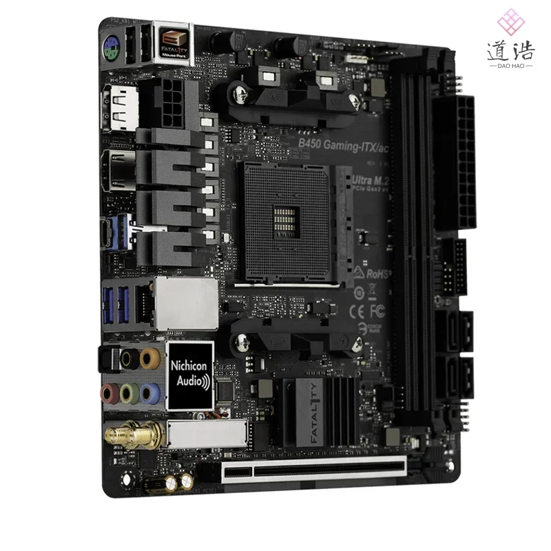 For ASROCK B450 GAMING-ITX/AC Motherboard 64GB HDMI PCI-E3.0 Socket AM4 DDR4 Mini-ITX B450 Mainboard 1 Sfb5ff4de7d5148af835bb3d681a436f35