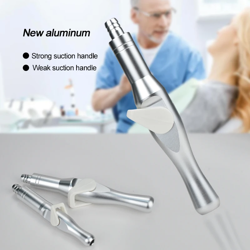 

New Dental Saliva Ejector Suction Valves Se/hve 2 Type Tip Adaptor Strong/weak Suction Handle with Switch Dental Tool