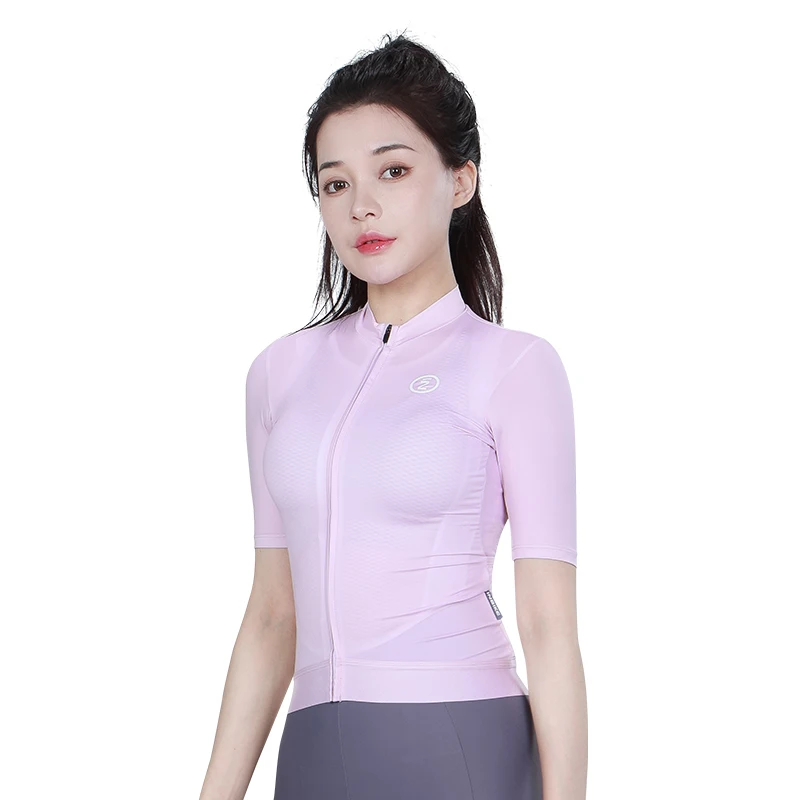 thumbnail image 1 of INBIKE - Maillot de ciclismo de verano para mujer, ropa de ciclismo de color liso, maillot de MTB con bolsillos, camisa de ciclismo de secado rápido, 1 of 5