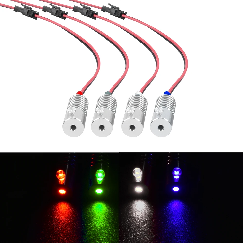 

2pcs 12v 3W Light Illuminator LED light Source Engine f/Car Step atmosphere Decoration Fiber optic Lighting projector Generato