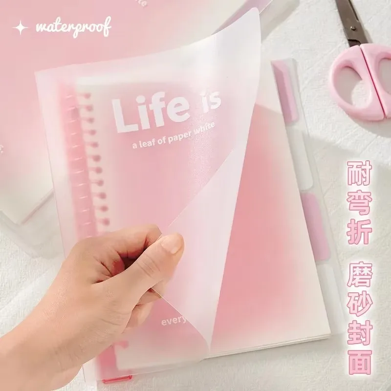 Kawaii Loose-Leaf Notebook - 60 Sheets, Lined Pages - Korean Stationery