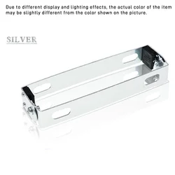 Adjustable License Plate Frame for Motorcycles and Electric Vehicles (Silver)