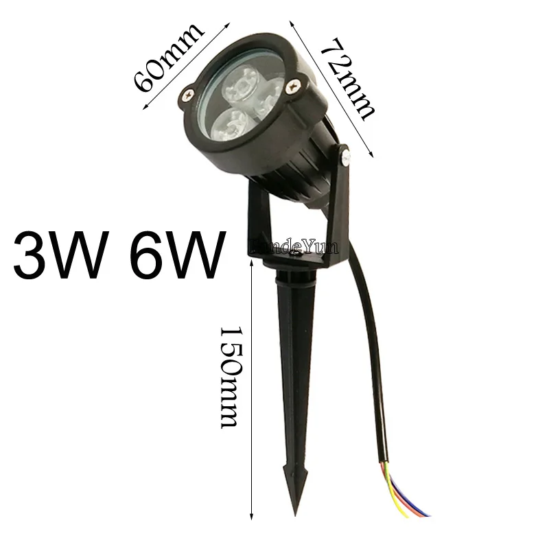 Waterproof spike Landscape led Lawn light 3W 6W, lawn lamp,garden lighting