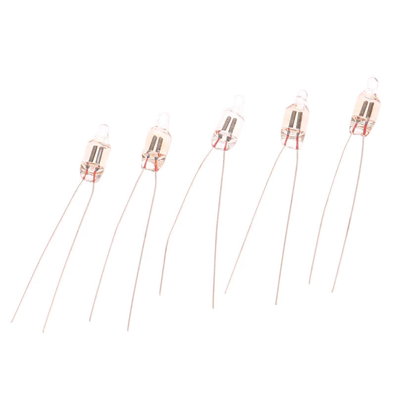 Neon Sign 20Pcs Neon Indicator Light Red 5mm Neon Lamp Glow 5X13mm 220v Indicator Bulbs Switch Button Bulbs