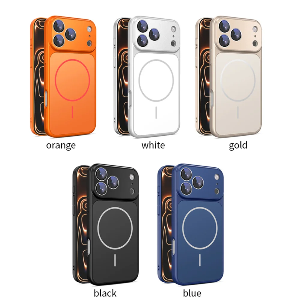 Luxury Magnetic Stand Shockproof Phone Case with Liquid Silicone Protect Cover