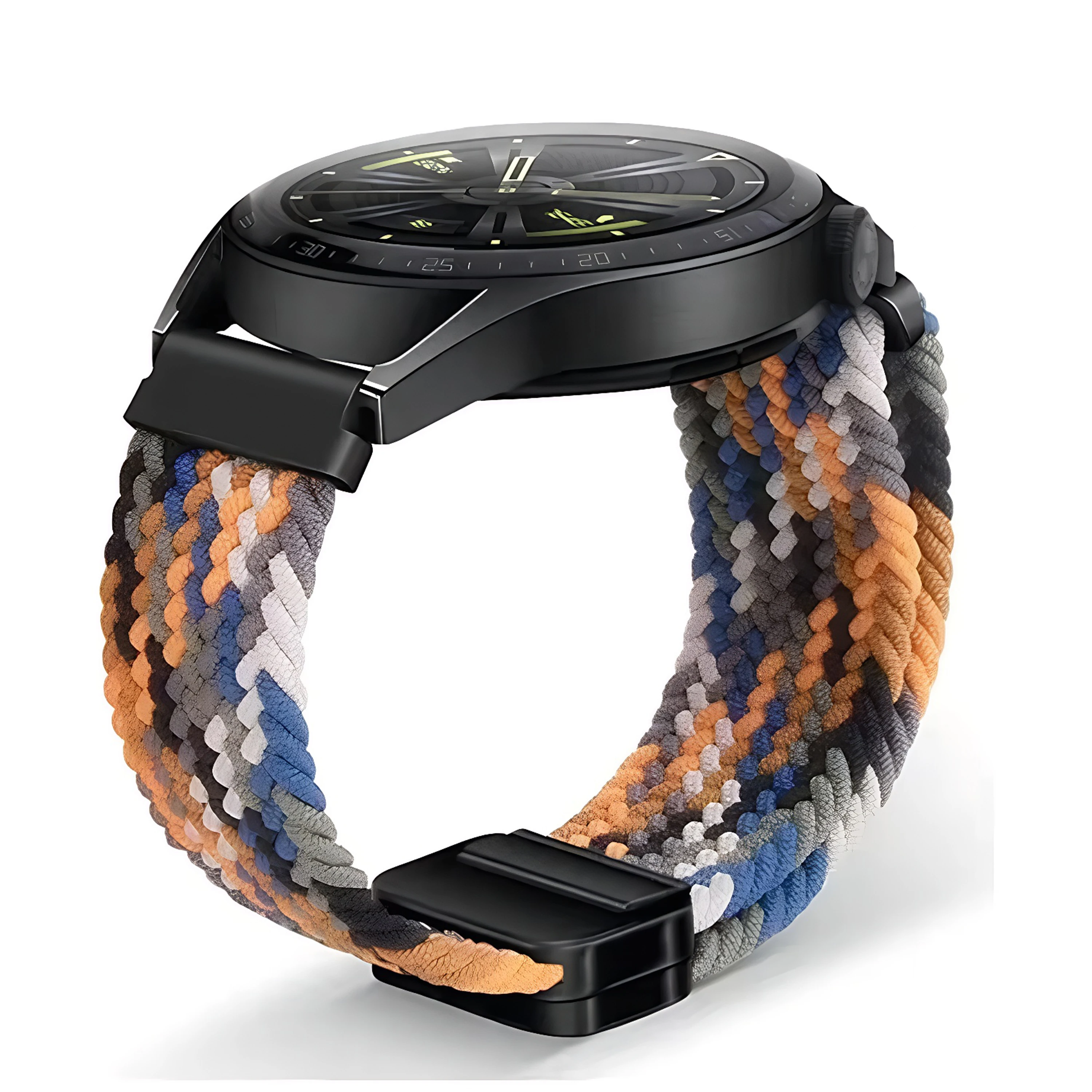 Elastic Magnetic Braided Belt Bracelet Strap for Smartwatch 46mm - Enhanced Accessory Collection