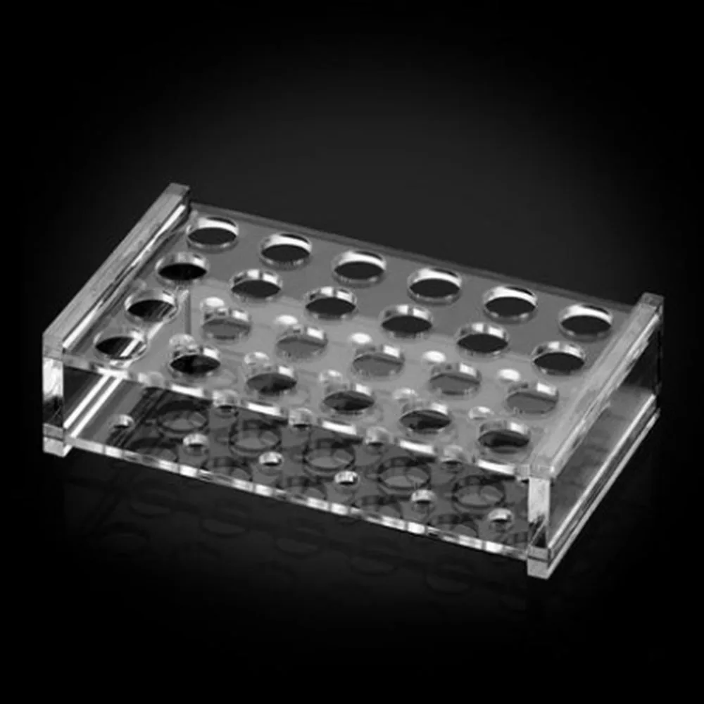 1pc 11mm x 24 Holes Plexiglass Centrifuge tube rack stand for1.5 centrifuge tube Acrylic Organic Glass Laboratory Equipment