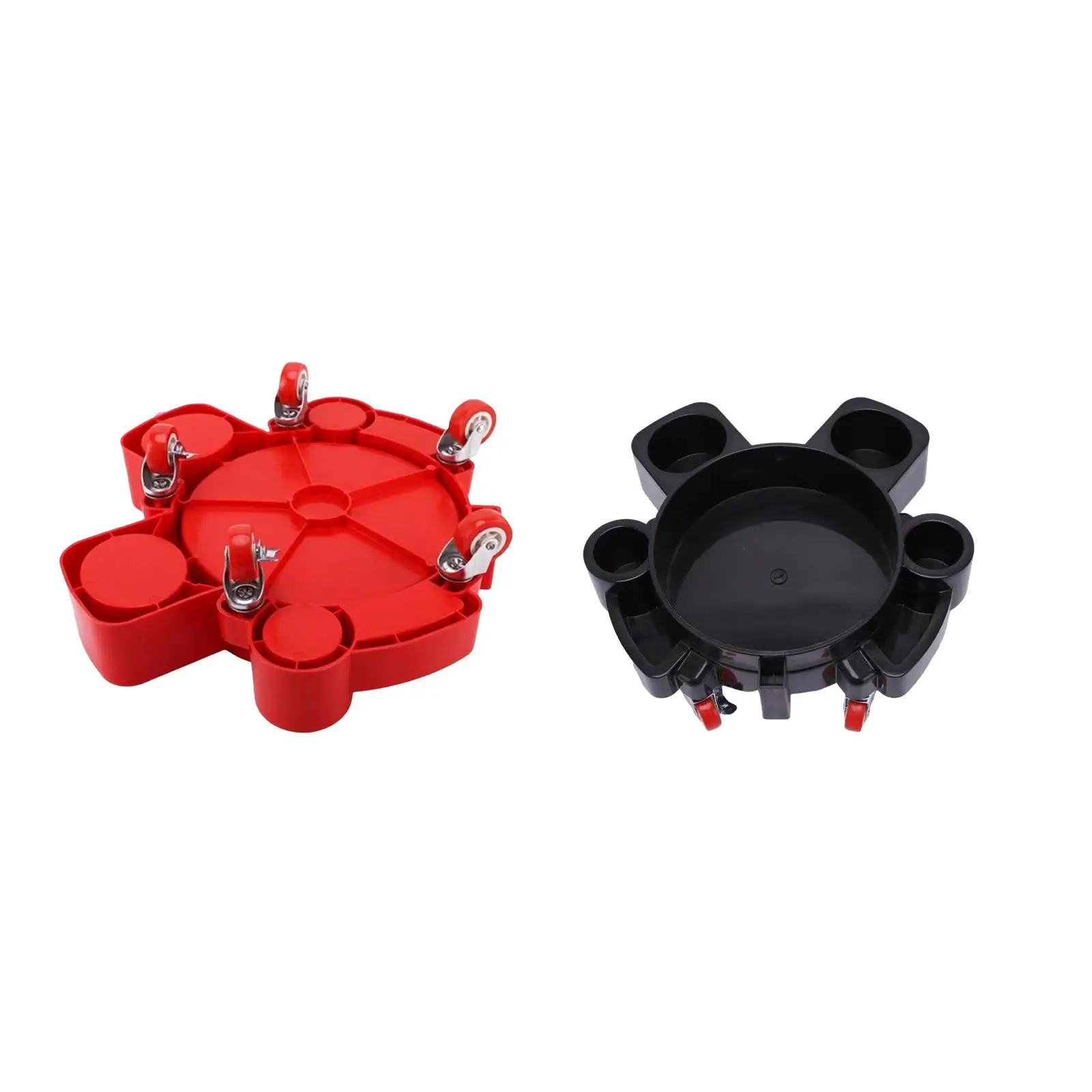 

Rolling Bucket Dolly with 5 Wheels 2 Locking Casters Heat Resistance for Car Washing Detailing High Impact Resistance Heavy Duty