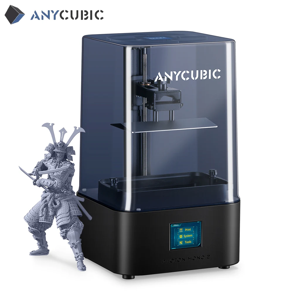 Anycubic 포톤 모노 2 송진 3D 프린터, 6.6 인치, 4K + LCD 화면, 2.09L 인쇄 볼륨, 165x143x89mm, 라이트터보 매트릭스 업그레이드