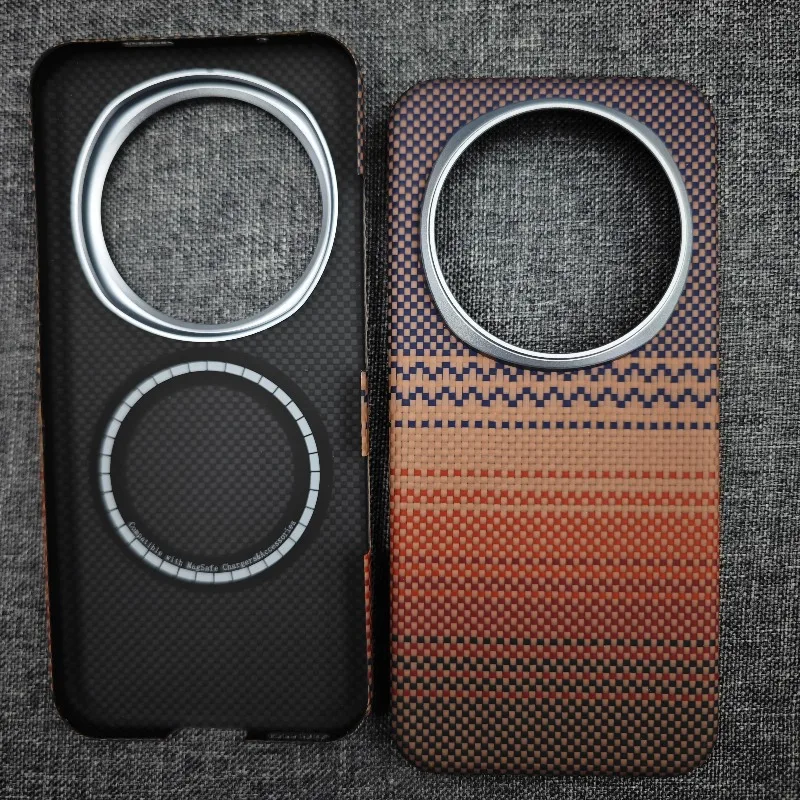 Ultra-Thin Magnetic Aramid Carbon Fiber Phone Case with MagSafe Compatibility