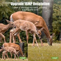 Mini caméra de chasse 16MP 1080P avec vision nocturne, détection de mouvement, étanche, pour la surveillance de la faune et les pièges extérieurs 4