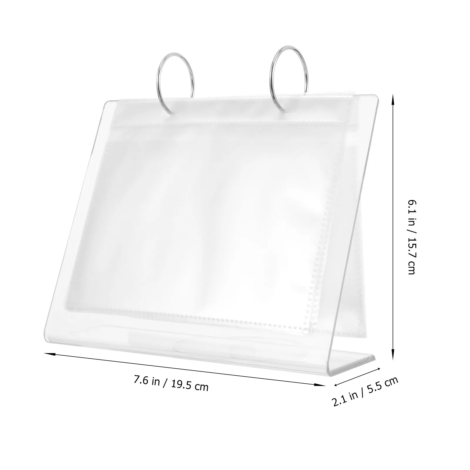 Album per Adesivi per Unghie, Organizzatore per Decalcomanie in Acrilico, Album Compatto Portatile per Collezionare ed Esporre, Album Vuoto per Conservazione - immagine 2