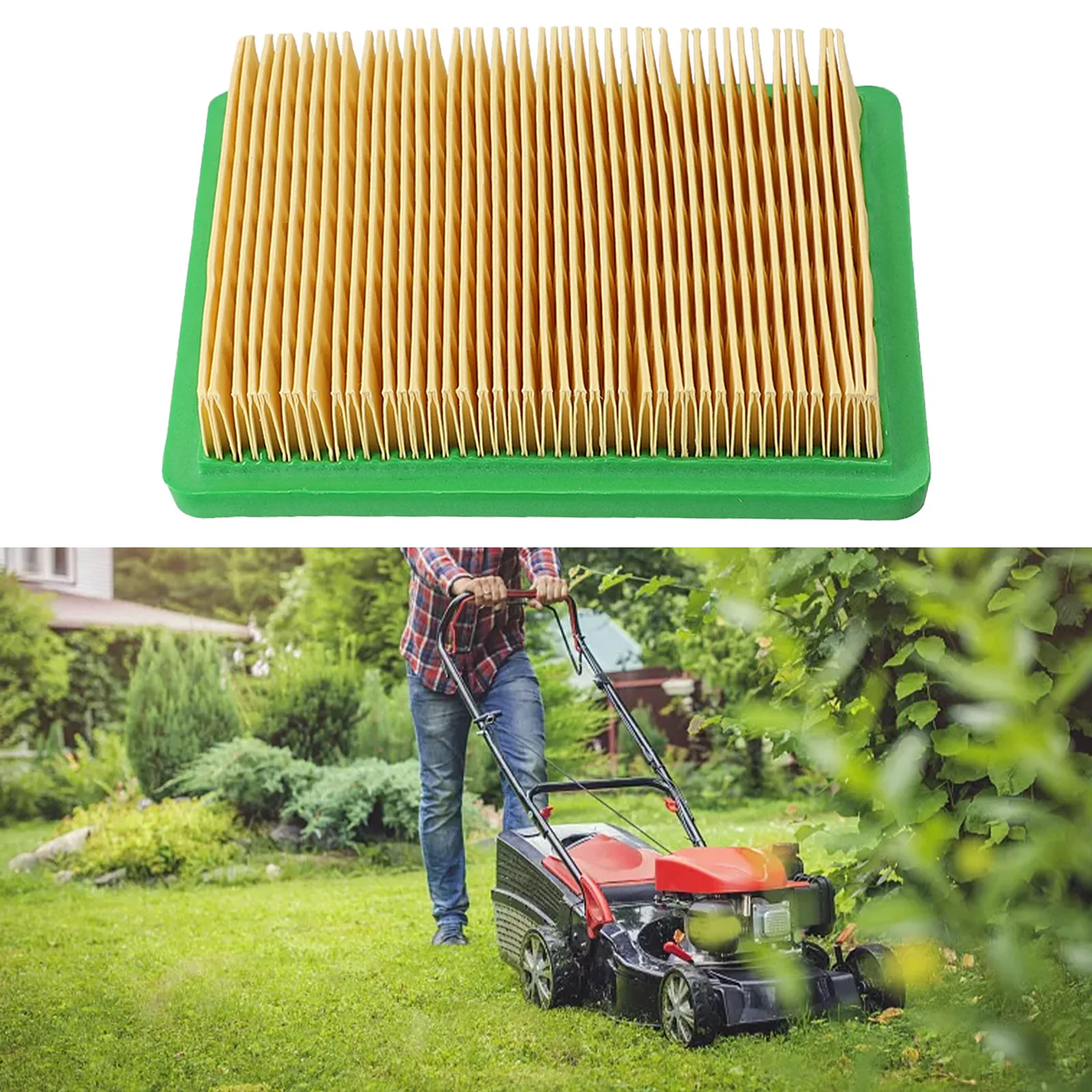 2x Luftfilter Kompatibel Mit Fuxtec Rasenmähern FX-RM 4639, 5196, 5.5, 5.0