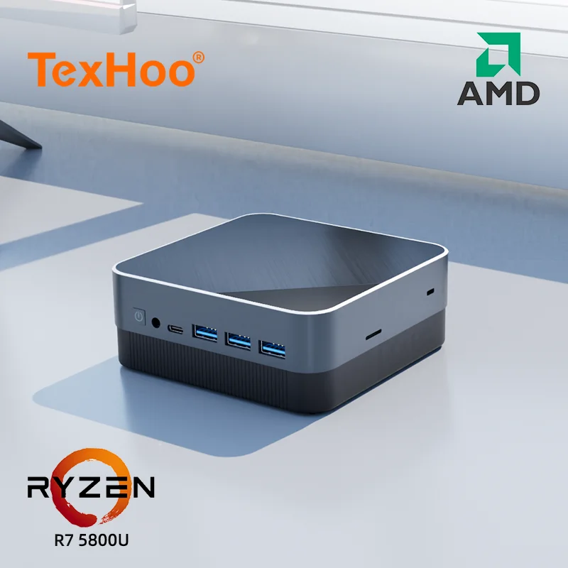 CPU 인텔 코어 i3 3220 프로세서 분해 안내 6 TexHoo 4 디스플레이 미니 PC, AMD RYZEN 7 5700U 5500U 포켓 듀얼 DP HD-MI, LAN C타입 와이파이 6 DDR4 16GB 1TB NVMe 미니 컴퓨터
