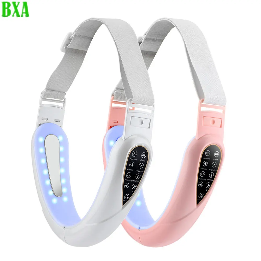 Facial Lifting Massager EMS Microcurrent LED Photon Therapy Face Slimming Vibration Massager With TENS Pulse Beauty Device