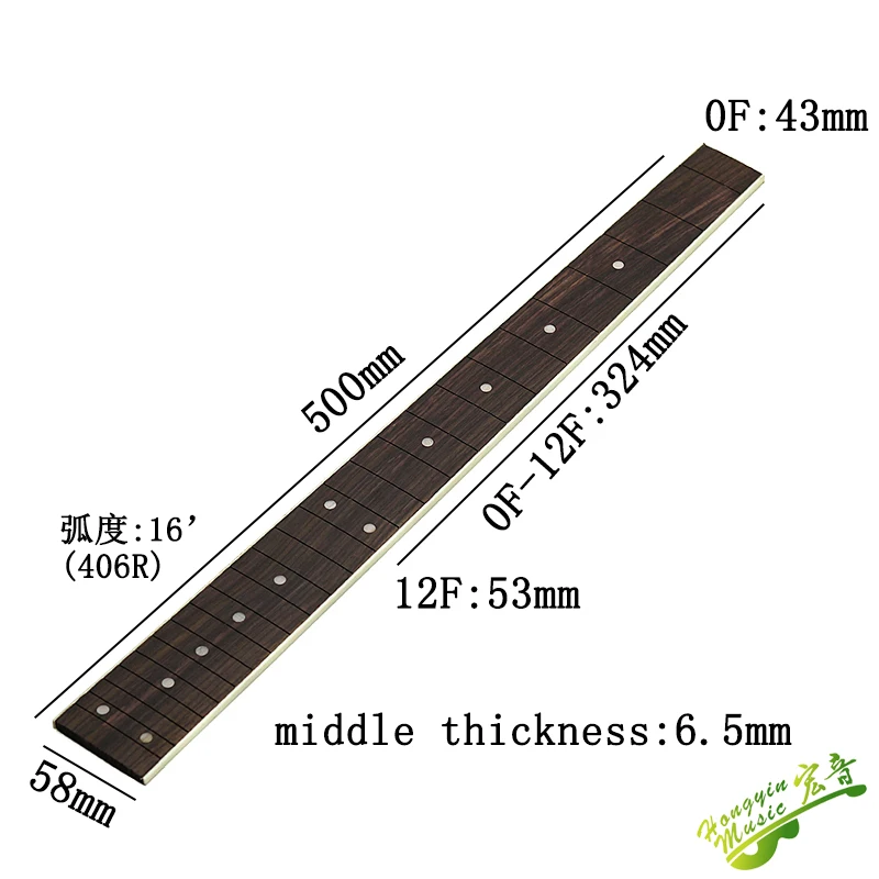 24フレットエボニー指板ネック　国内工場製 エレキギターネック指板 648 628 弦長 22 24 フレットワイヤー
