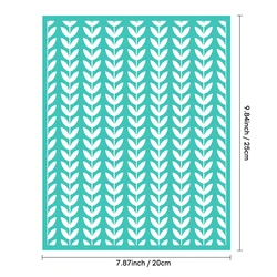 Leafy Swirl Butterfly Geometric Pattern Reusable Silk Screen (2)