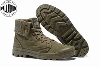 Original PALLADIUM Pallabrouse vert baskets tourner hommes femmes vêtements de travail bottines toile chaussures décontractées chaussures de marche Eur39-45 2