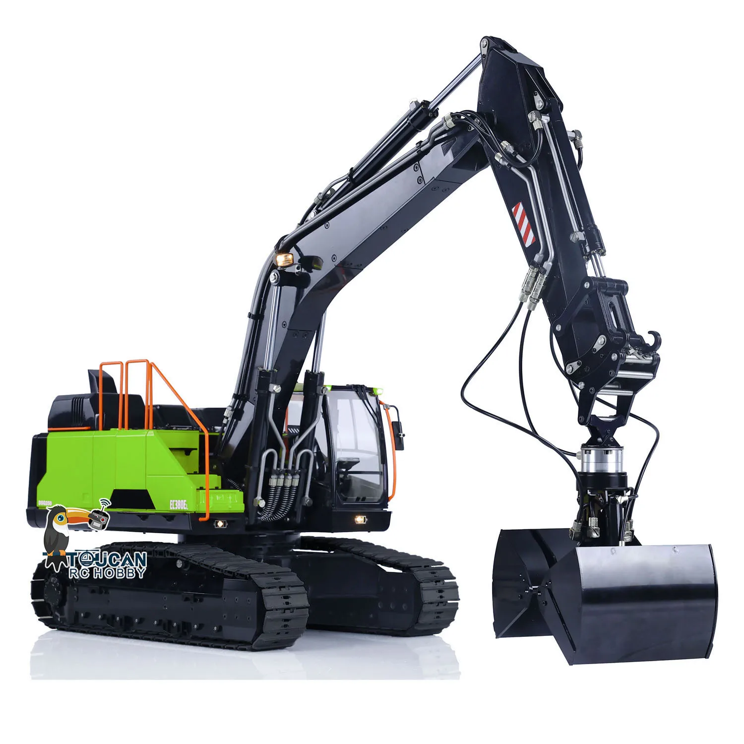 In Stock MTM EC380 RC Excavator 1/14 Remote Control Hydraulic Machine Metal Tracked Digger Engineering Trucks Vehicles TH22525 3