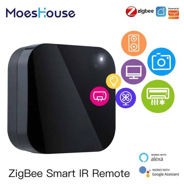 MOES Tuya ZigBee WiFi Smart IR Remote Control Universal Infrared Remote Controller for Smart Home works with Alexa Google Home 1