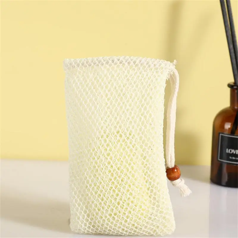 1~10PCS Natural Sisal Soap Bag Saver Pouch Bar Soap Exfoliating Mesh Bags for Shower Soap Holder Bubble Foam Net Pocket 3