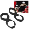 Black Strength Training Wrist Wraps & Figure 8 Lifting Straps - for home Gym Essentials 6
