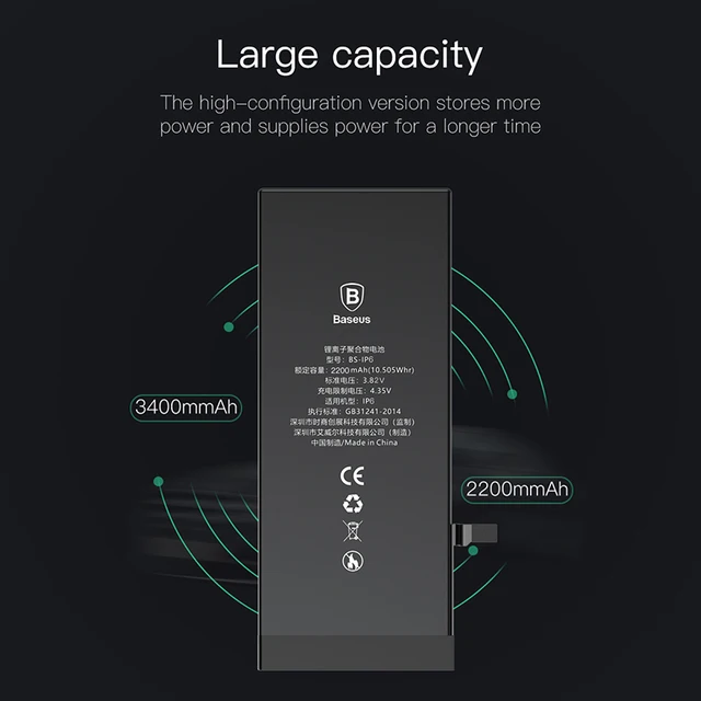 Baseus Phone Battery For iPhone XS Max XR X Replacement Original High Capacity Bateria For iPhone XSMax Battery Batterie Tools 3
