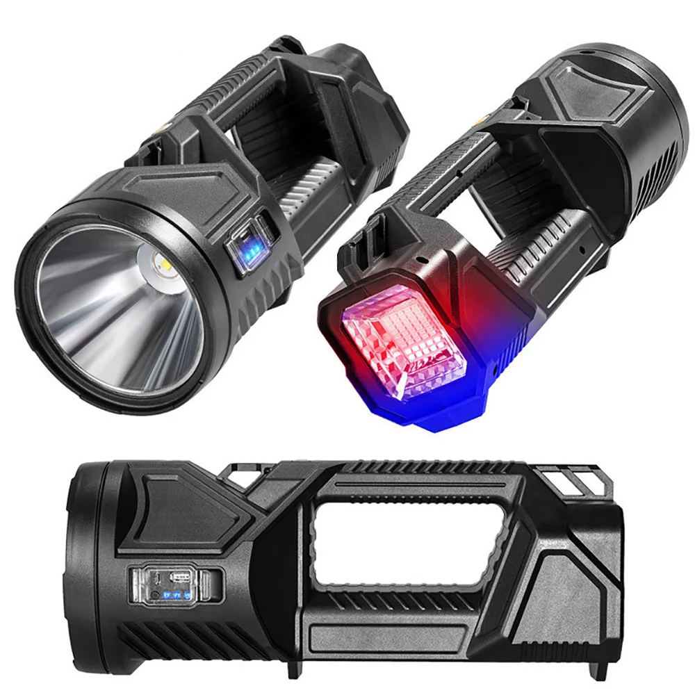 

Multi-functional Flashlight Rechargeable Searchlight Strong Light Torch Outdoor High Power Lighting Strong Light Portable Lamp