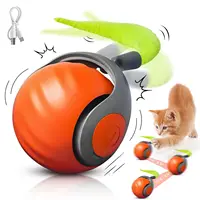 NewSpeedy Tail 2.0 Cat Toy, Speedy Tail Cat Toy, Interactive Cat Ball Toy, Smart Cat Toys Ball, Two Speed Adjustment, with Tail  1