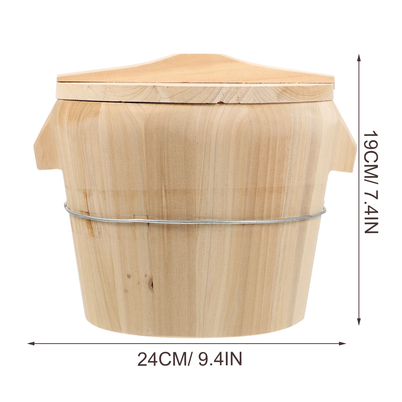 Movable bottom rice steamer premium wood steam bucket rice steamer wooden barrel kitchen supply fondue pot dining bar