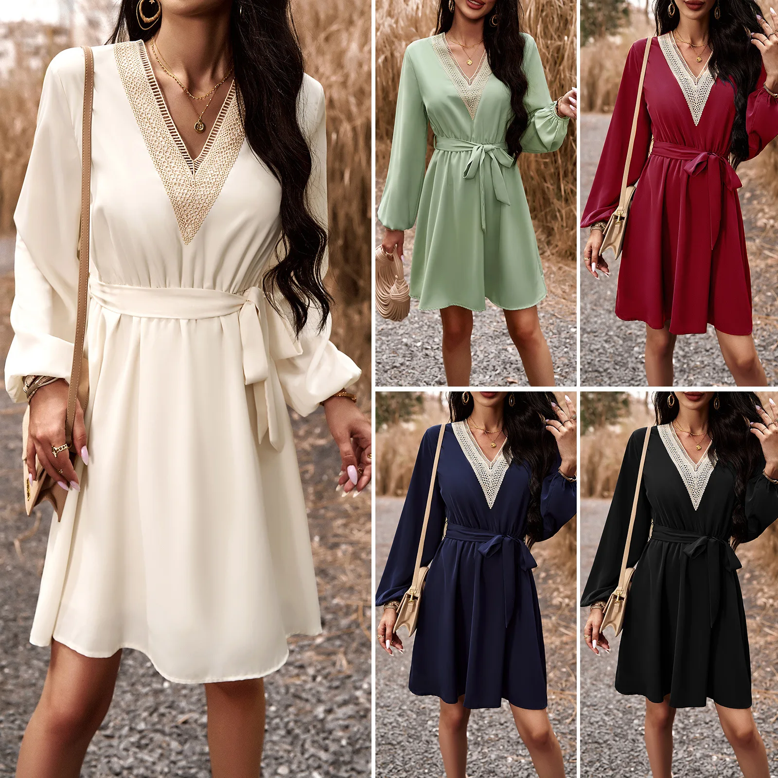 

New Fashion Dress Female Casual Women's Clothes Free Shipping