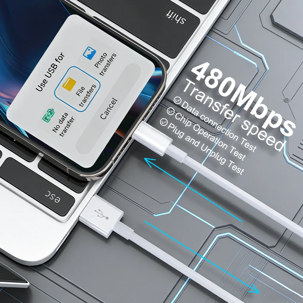 MFi Certified 3-Pack USB to Lightning Fast Charging Cables