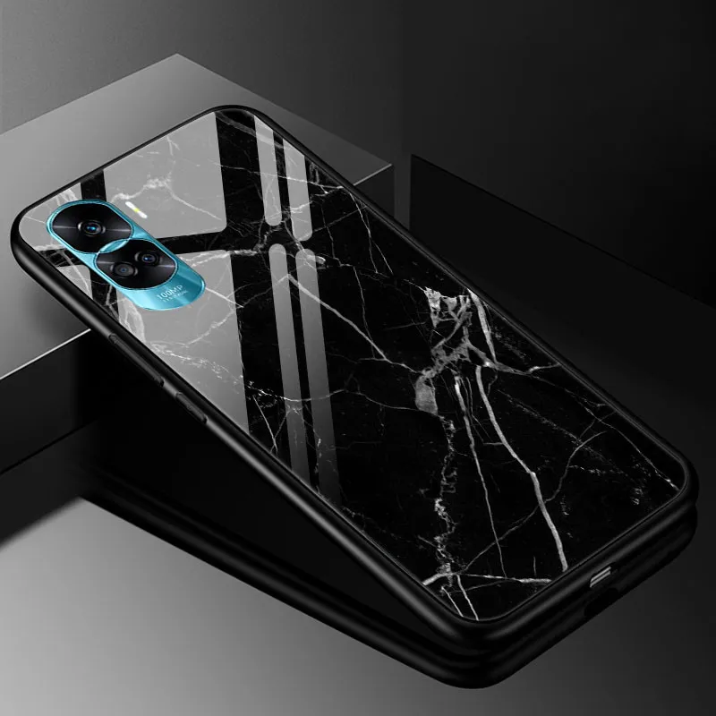Luxury Tempered Glass Phone Case with Bumper - Cute Design
