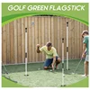 Set of 3 Golf Putting Green Flagstick Flag Stick for Yard Portable Fiberglass 2-Section Golf Pole Pin Flagpole Mini Golf Set 6